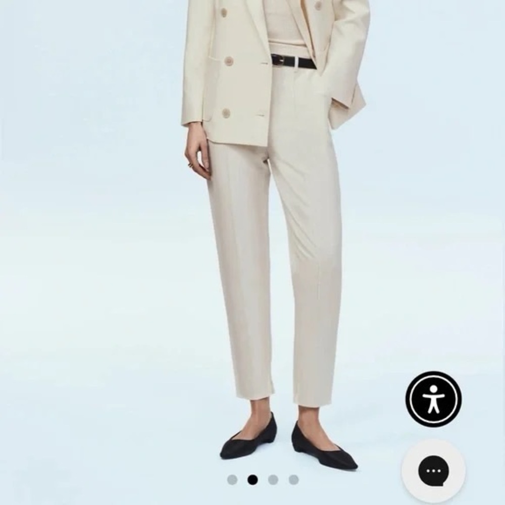 NWT Mayson the Label Cream Straight Leg Trousers – Size 6